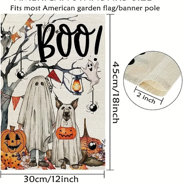 Halloween Garden Flag Double Sided 30x45cm