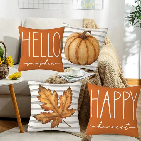 Autumn Pillow Covers 18x18 Elegant and Eye Catching Design for Bedding Decorations