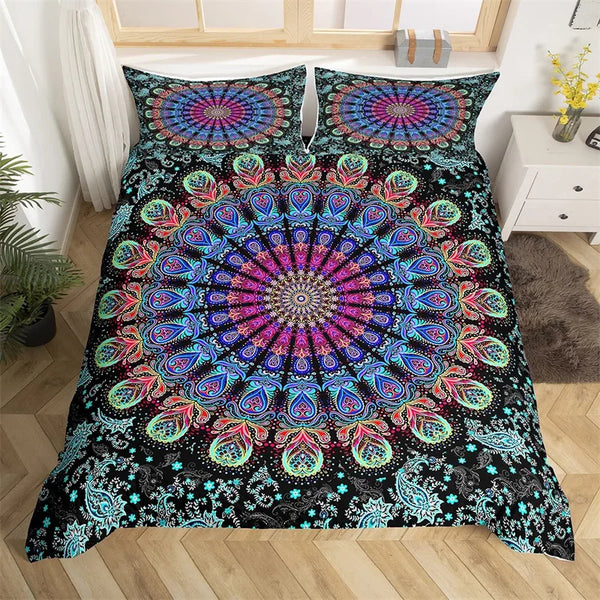 Moroccan  Indian Tribal Bedding Set