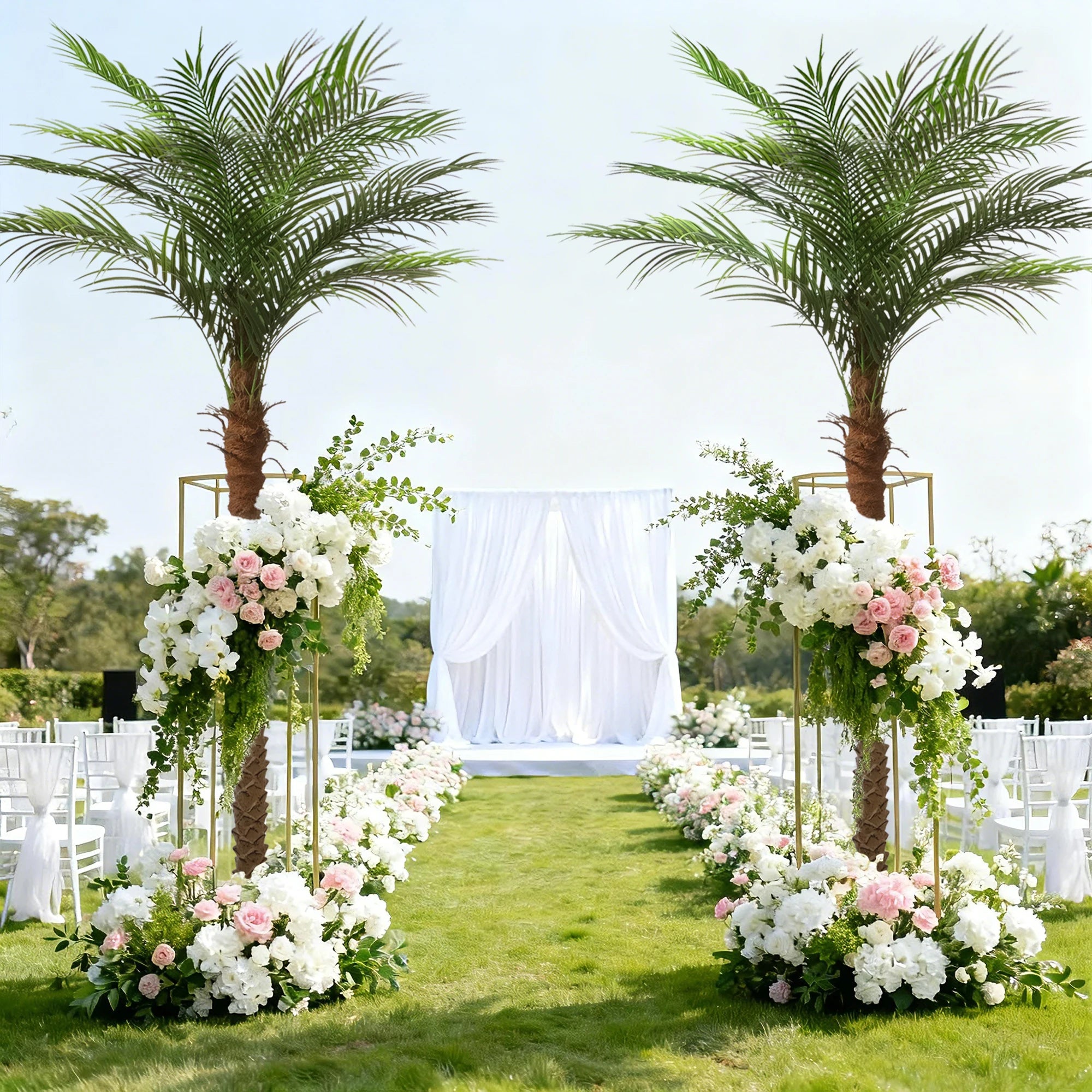 4/5/6/7/8/9FT Faux Palm Tree