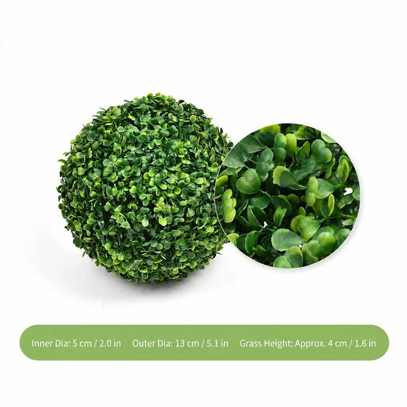 10-28cm Artificial Grass Topiary Balls