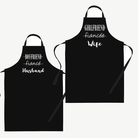 Husband Wife Couple Aprons