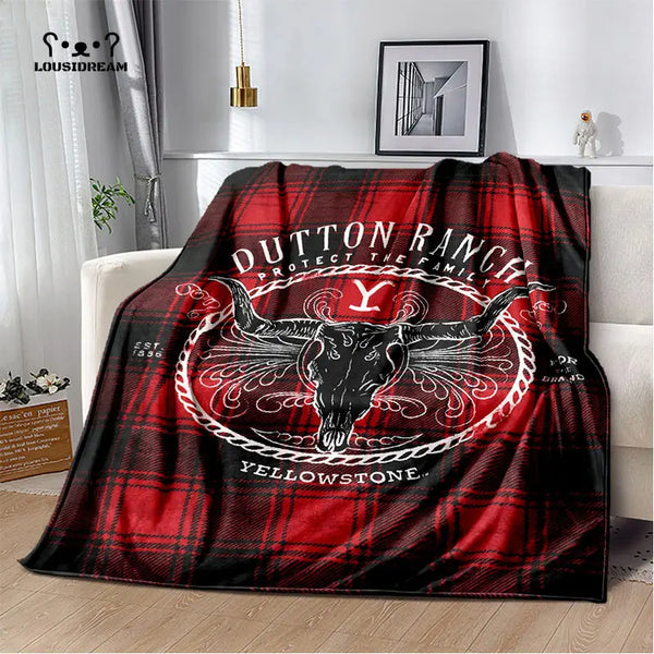 Yellowstone Dutton Ranch Flannel Blanket