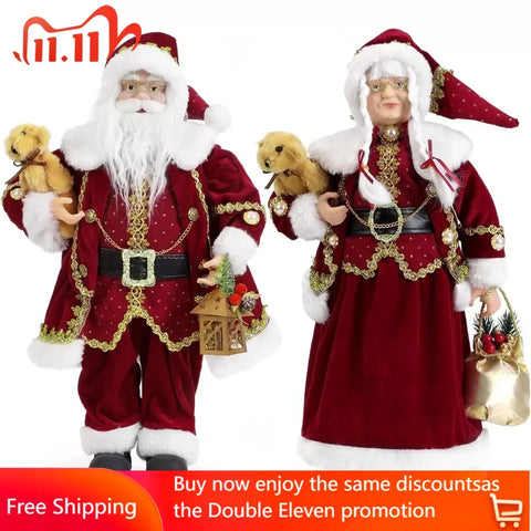 Christmas Santa Figurines - jenshomeandgardendecor