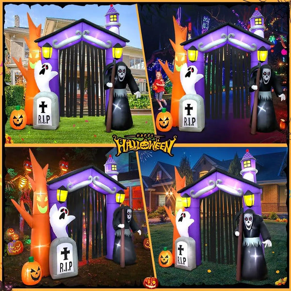 Halloween Inflatables Haunted House Castle Archway