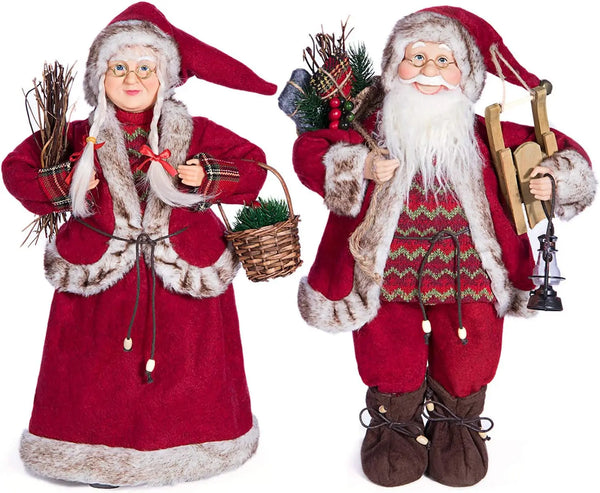 Christmas Santa Figurines - jenshomeandgardendecor