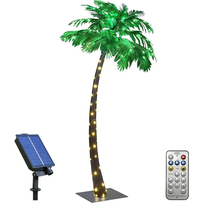 7 Feet Palm Tree with 96LED Lights - jenshomeandgardendecor