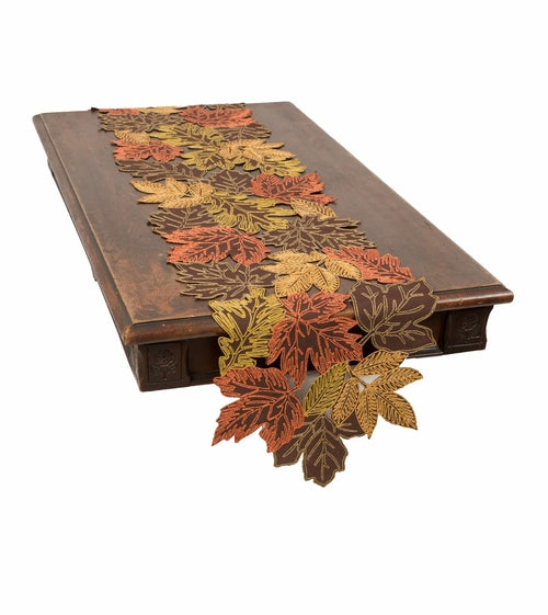 Autumn Leaves Table Runner - jenshomeandgardendecor