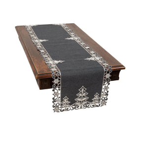 XD18906 Christmas Tree Table Runner - jenshomeandgardendecor