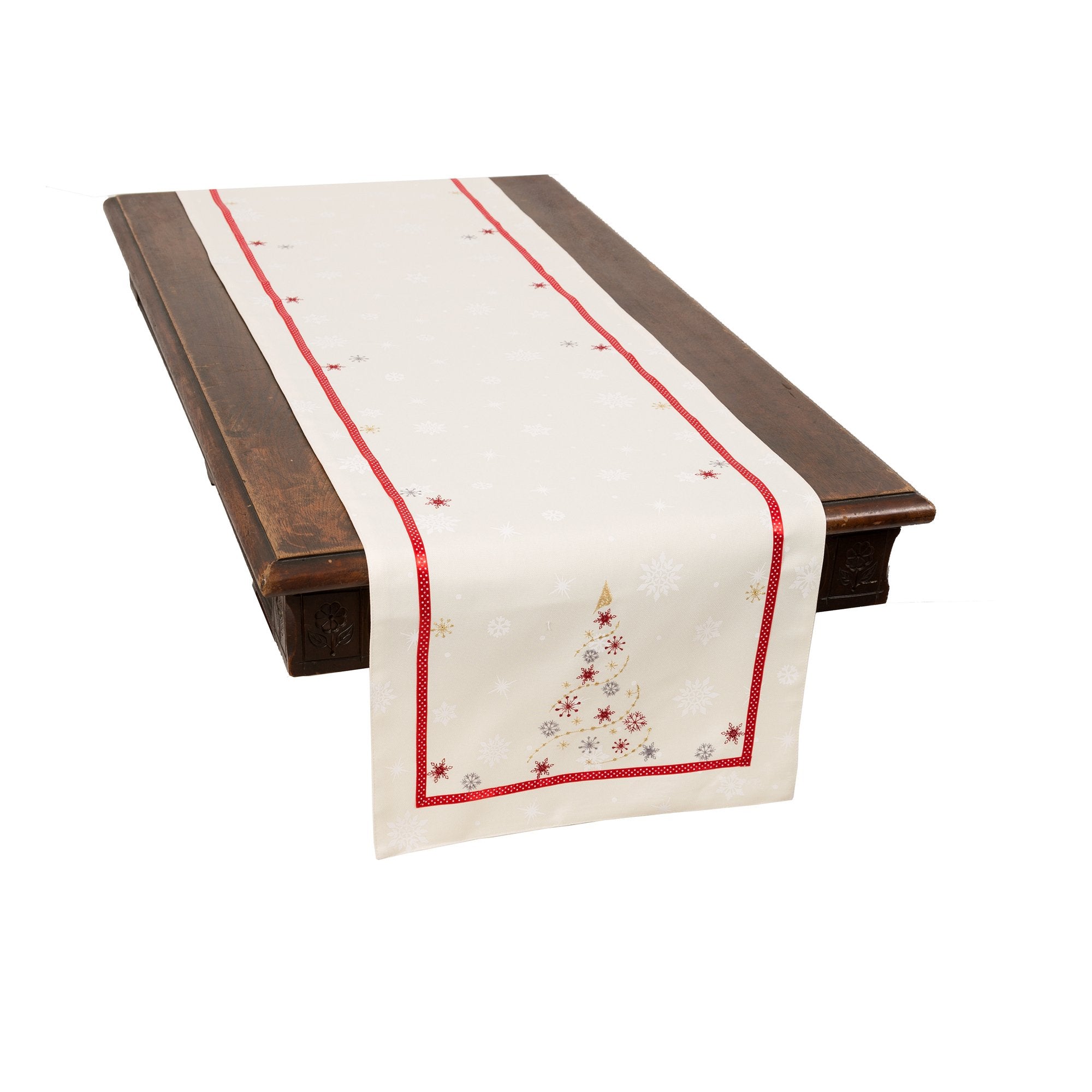 Festive Christmas Tree Table Runner - jenshomeandgardendecor