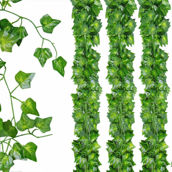 Artificial Ivy Leaf Plants Fake Hanging Garland Plants Vine Home - jenshomeandgardendecor