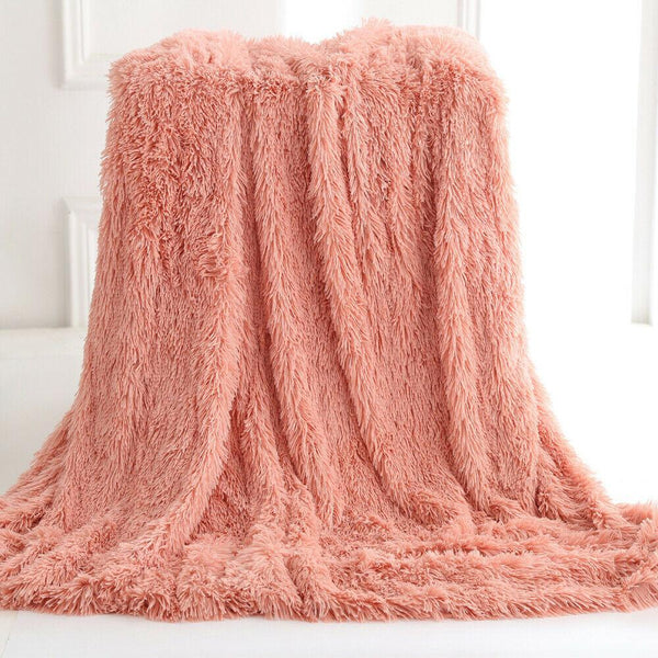 Ultra Soft Faux Fur Throw Blanket - jenshomeandgardendecor