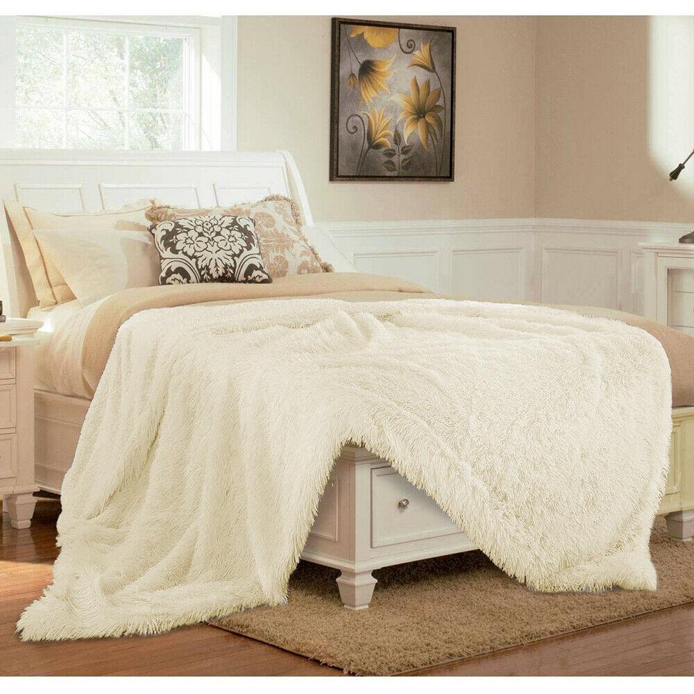 Ultra Soft Faux Fur Throw Blanket - jenshomeandgardendecor