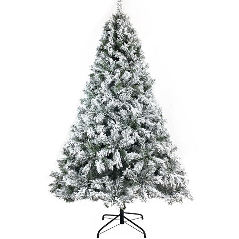 Snow Flocked Artificial Christmas Tree - jenshomeandgardendecor