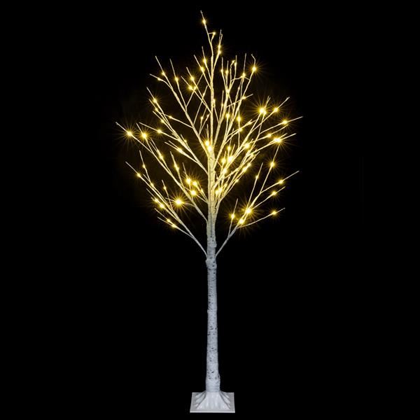 4FT Snowflake Christmas Tree with 48 LED Lamp - jenshomeandgardendecor