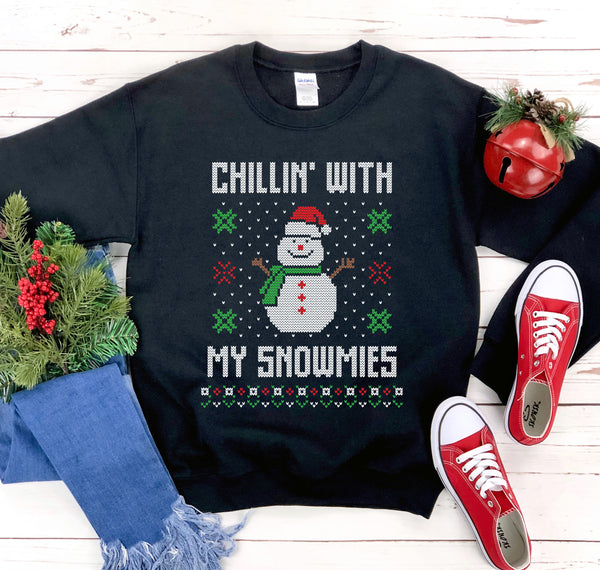 Chilling Christmas Sweatshirt - jenshomeandgardendecor