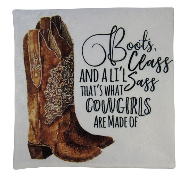 Cowgirl Boots | Women Boots | Pillow Cover - jenshomeandgardendecor