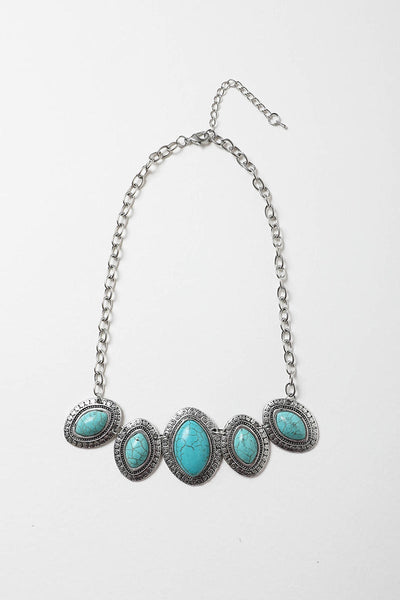 Leaflet Turquoise Necklace - jenshomeandgardendecor