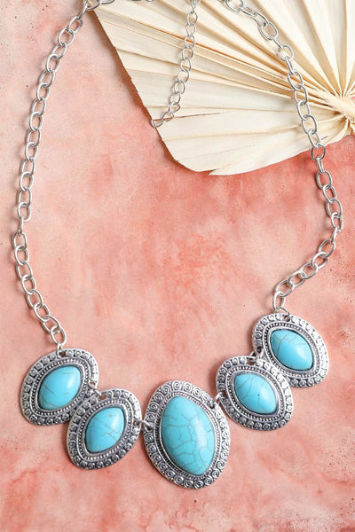 Leaflet Turquoise Necklace - jenshomeandgardendecor