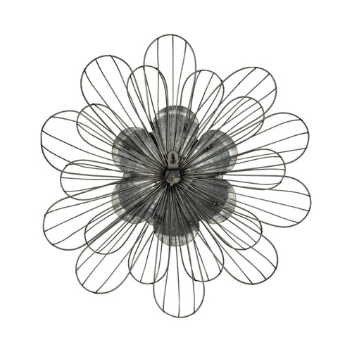 Well-Crafted Galvanized Daisy Metal Wall Decor - jenshomeandgardendecor