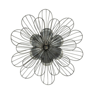 Well-Crafted Galvanized Daisy Metal Wall Decor - jenshomeandgardendecor