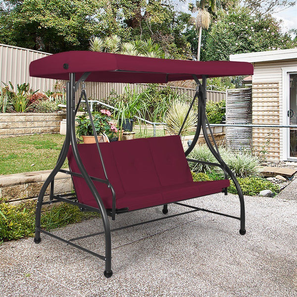 Outdoor Swing with Canopy - jenshomeandgardendecor