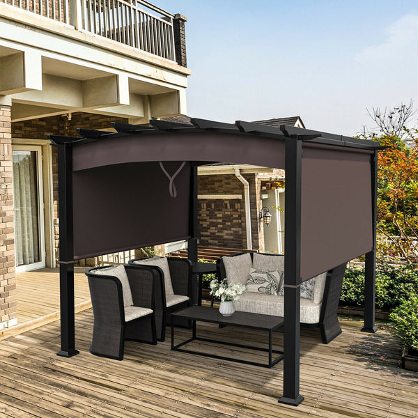 10 x 10ft Patio Pergola Gazebo Sun Shade - jenshomeandgardendecor