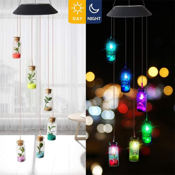 Solar Outdoor Wind Chimes - jenshomeandgardendecor