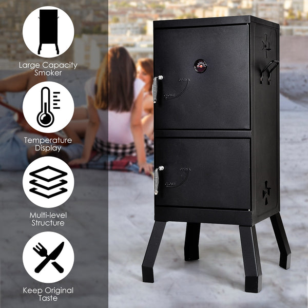 Vertical Charcoal Smoker - jenshomeandgardendecor