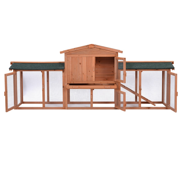 Wooden Chicken Coop Pet Cage Rabbit Hutch - jenshomeandgardendecor