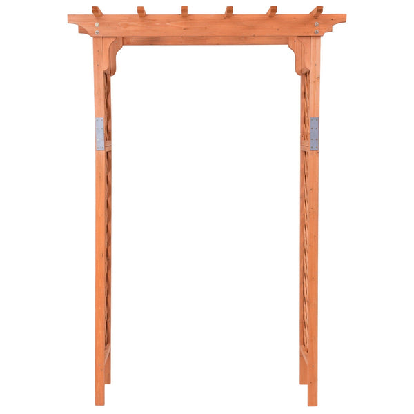 Arbor Over 7FT High Wooden Garden Arch - jenshomeandgardendecor