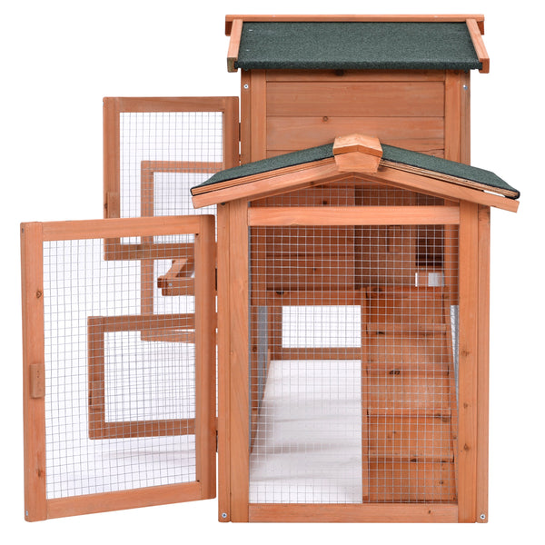 Wooden Chicken Coop Pet Cage Rabbit Hutch - jenshomeandgardendecor