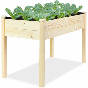 Wooden Raised Vegetable Garden Bed - jenshomeandgardendecor