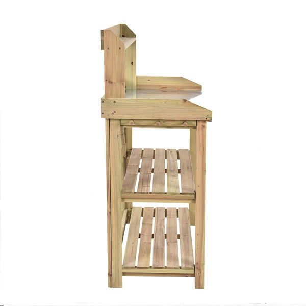 Wooden Potting Work Bench - jenshomeandgardendecor