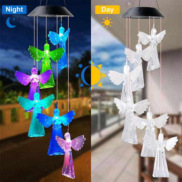 Solar Outdoor Wind Chimes - jenshomeandgardendecor