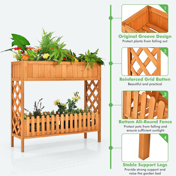 2-Tier Raised Garden Bed - jenshomeandgardendecor