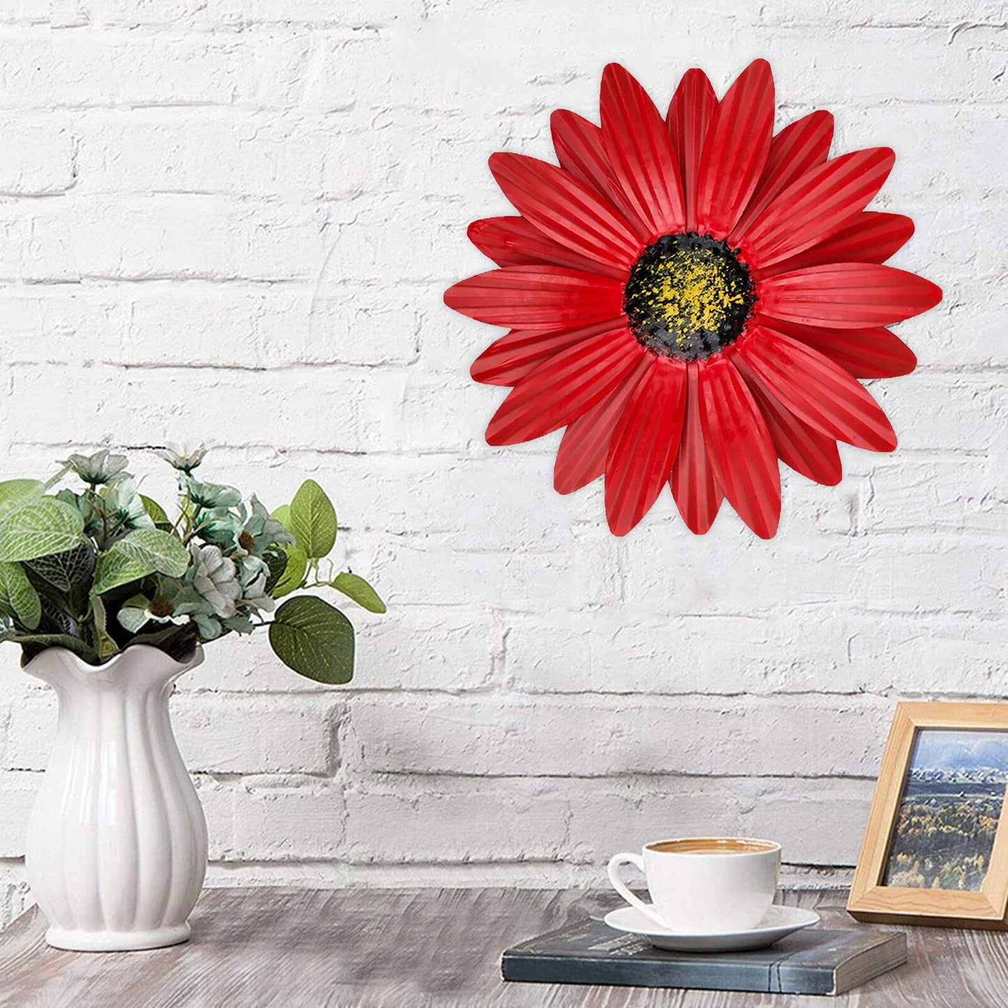 Wrought Iron Daisy Wall Art - jenshomeandgardendecor