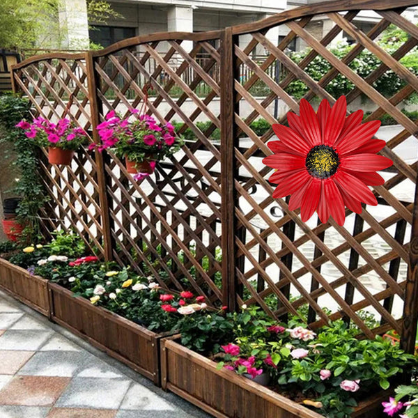 Wrought Iron Daisy Wall Art - jenshomeandgardendecor