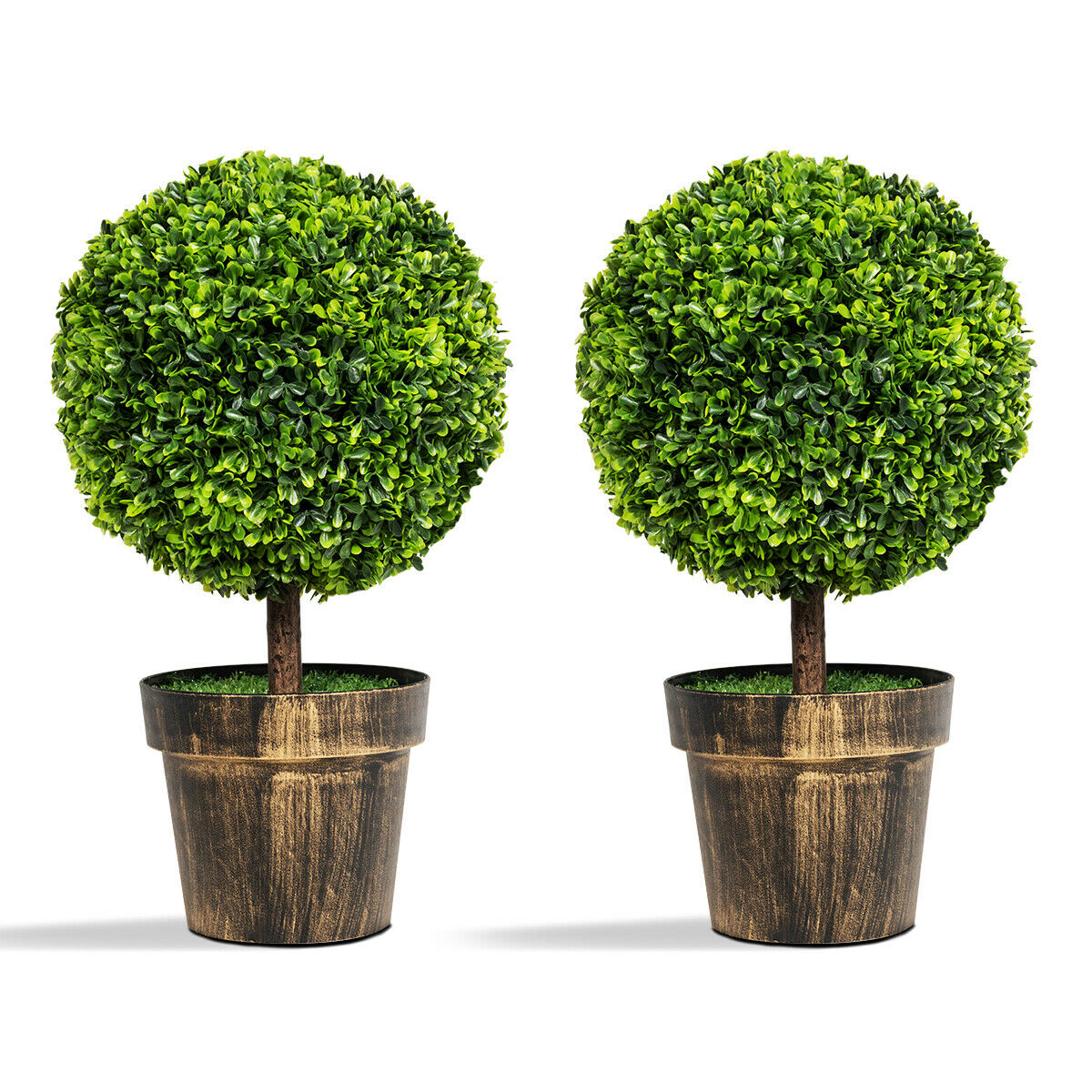 Round Artificial Boxwood Topiary - jenshomeandgardendecor