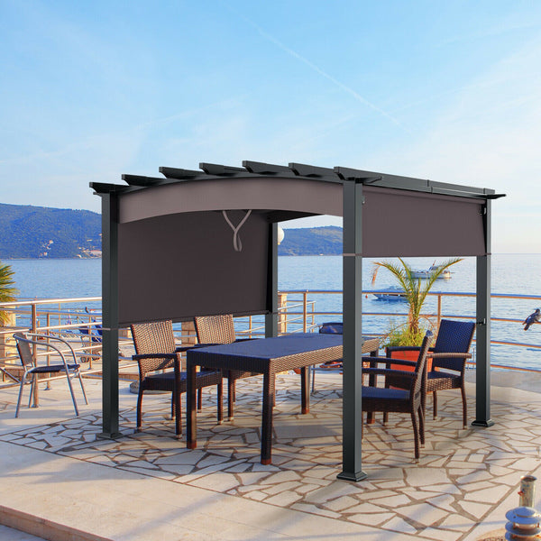 10 x 10ft Patio Pergola Gazebo Sun Shade - jenshomeandgardendecor