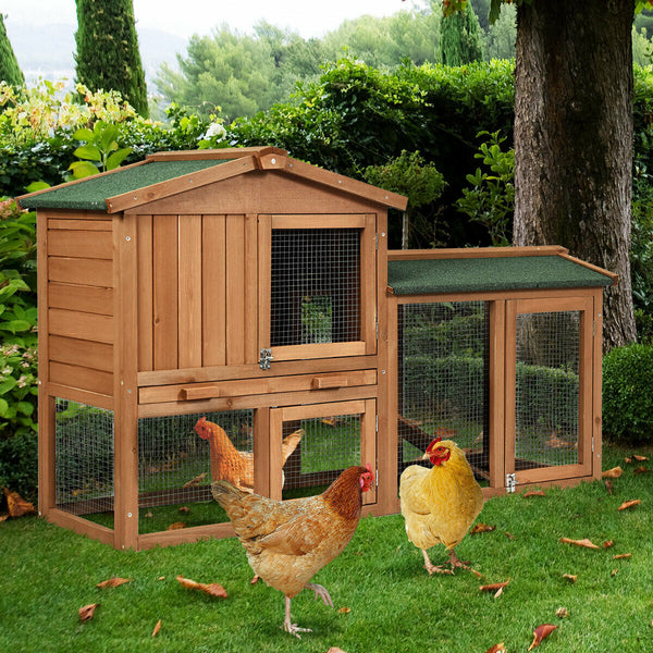 Wooden Rabbit Hutch or Large Chicken Coop - jenshomeandgardendecor