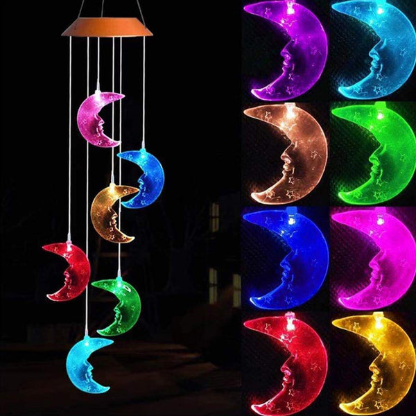 Solar Outdoor Wind Chimes - jenshomeandgardendecor