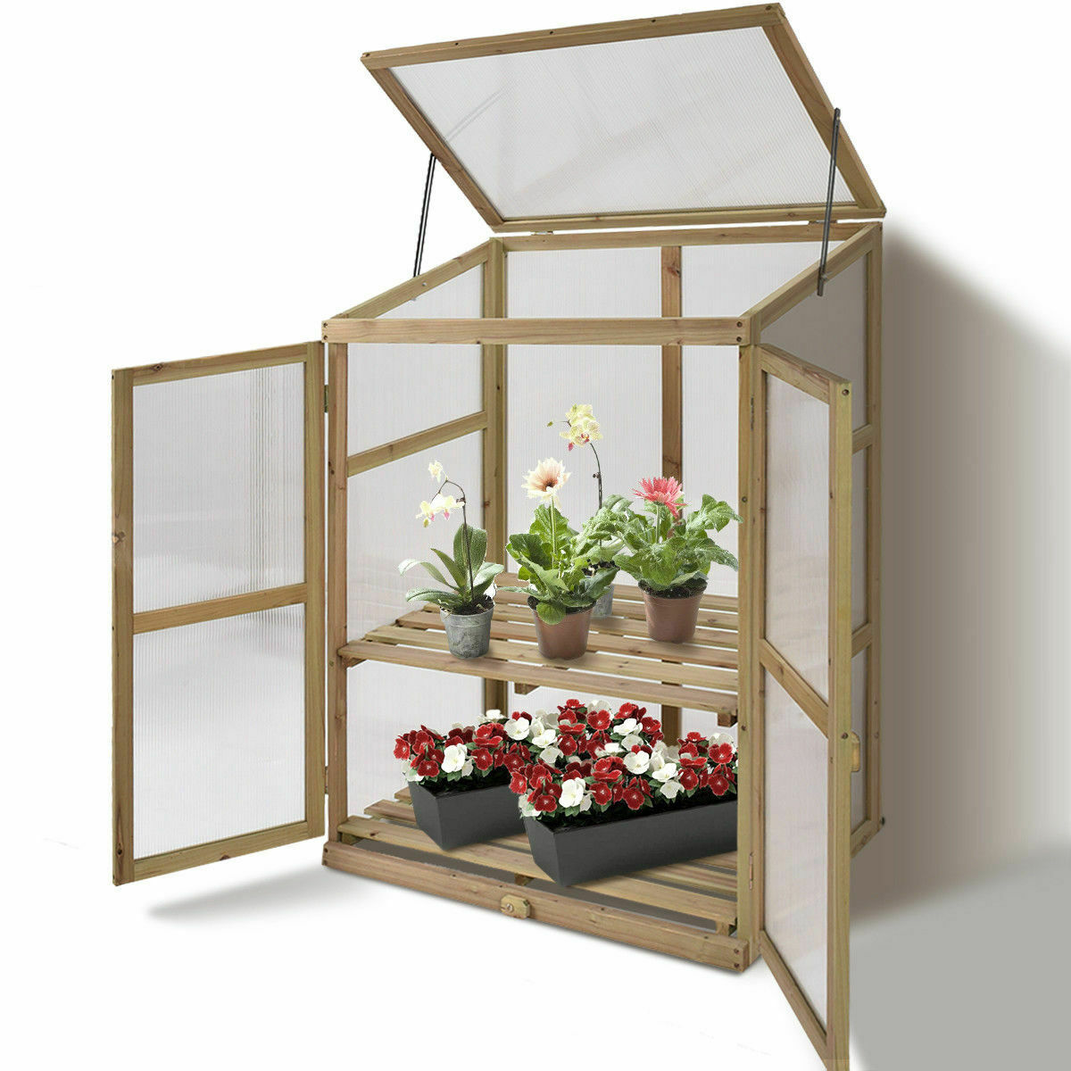 Portable Wooden Green House - jenshomeandgardendecor