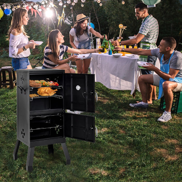 Vertical Charcoal Smoker - jenshomeandgardendecor