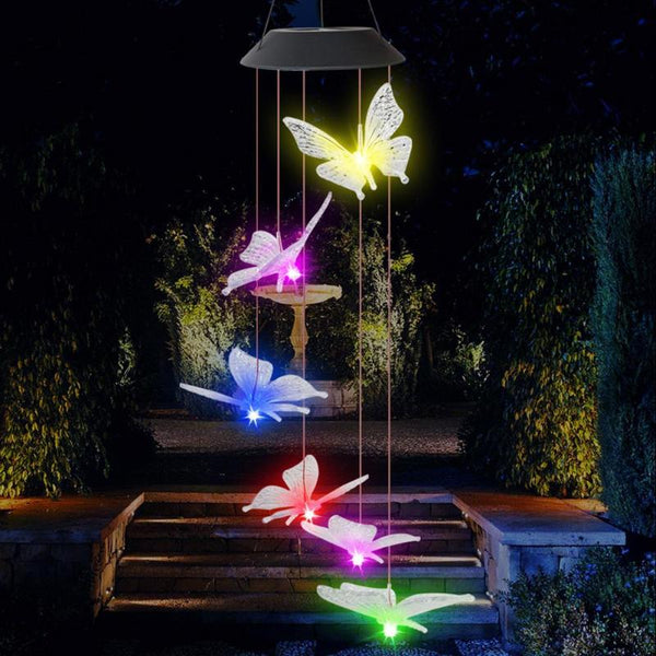 Solar Outdoor Wind Chimes - jenshomeandgardendecor