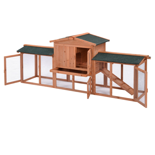 Wooden Chicken Coop Pet Cage Rabbit Hutch - jenshomeandgardendecor