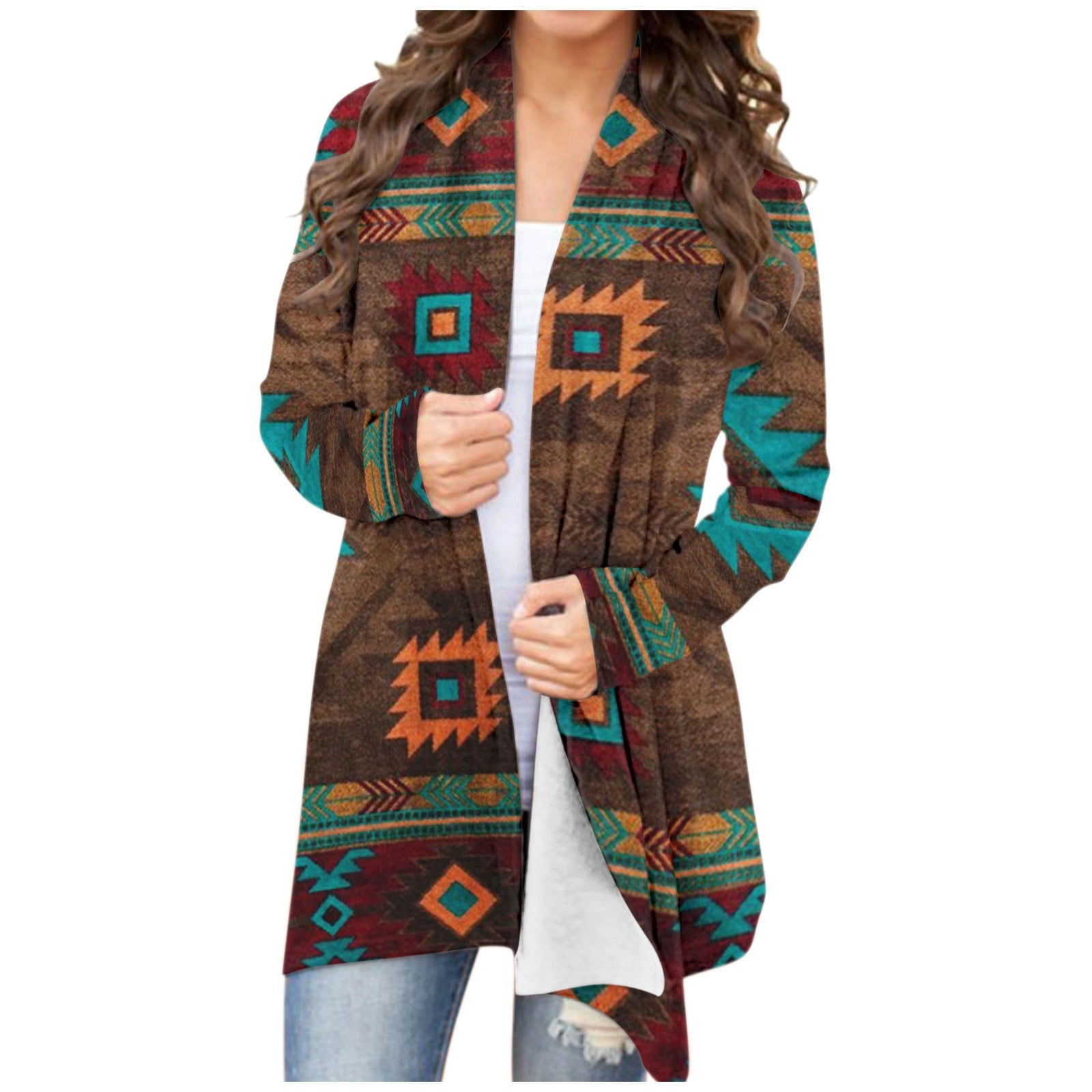 Woman's Aztec Cardigan - jenshomeandgardendecor