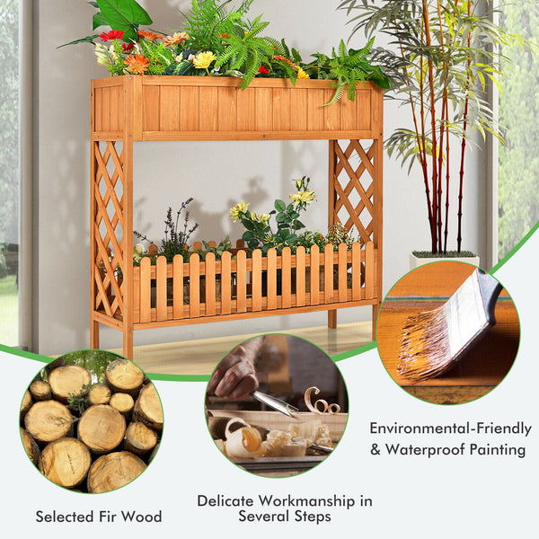 2-Tier Raised Garden Bed - jenshomeandgardendecor