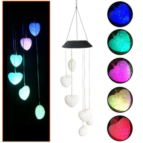 Solar Outdoor Wind Chimes - jenshomeandgardendecor