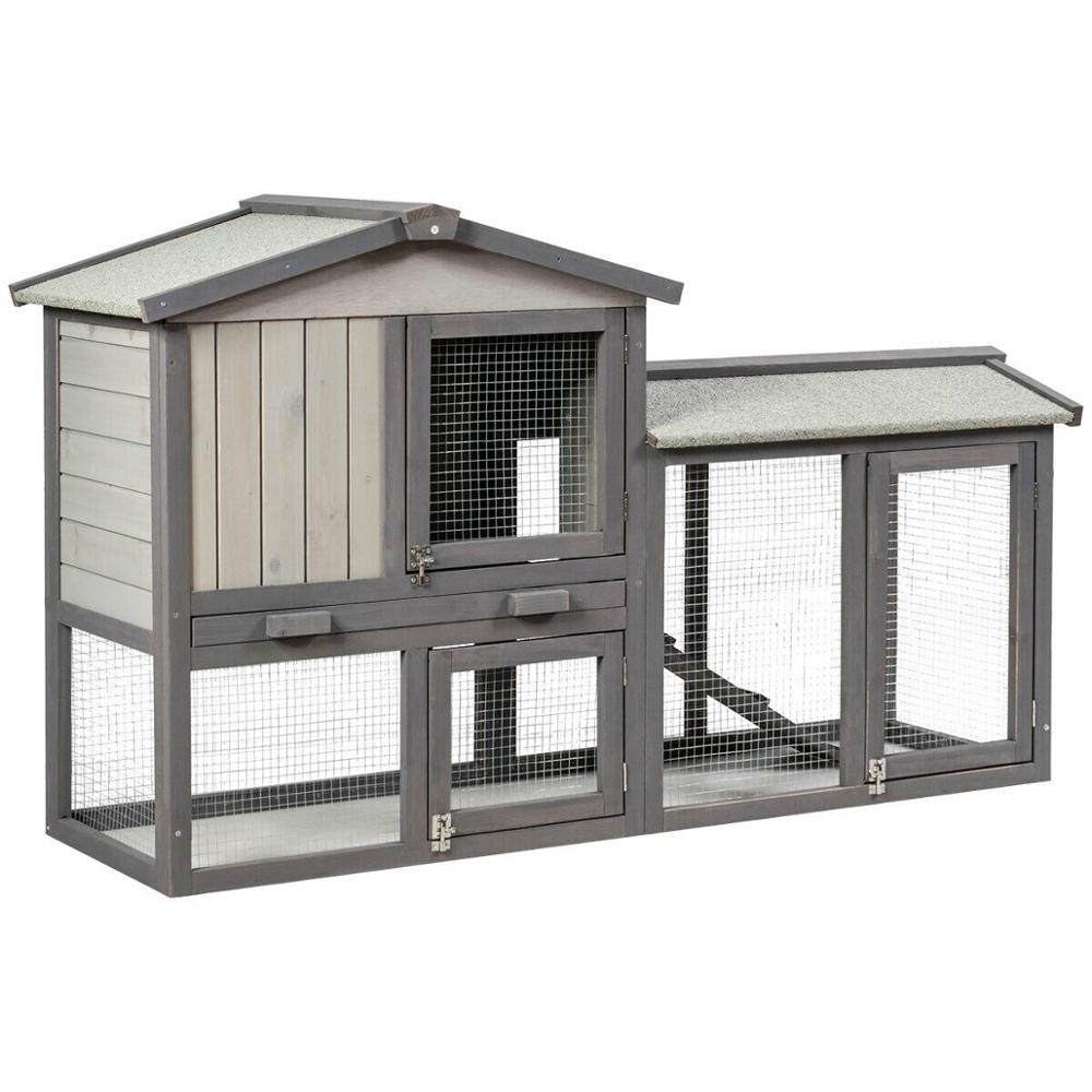 Wooden Rabbit Hutch or Large Chicken Coop - jenshomeandgardendecor